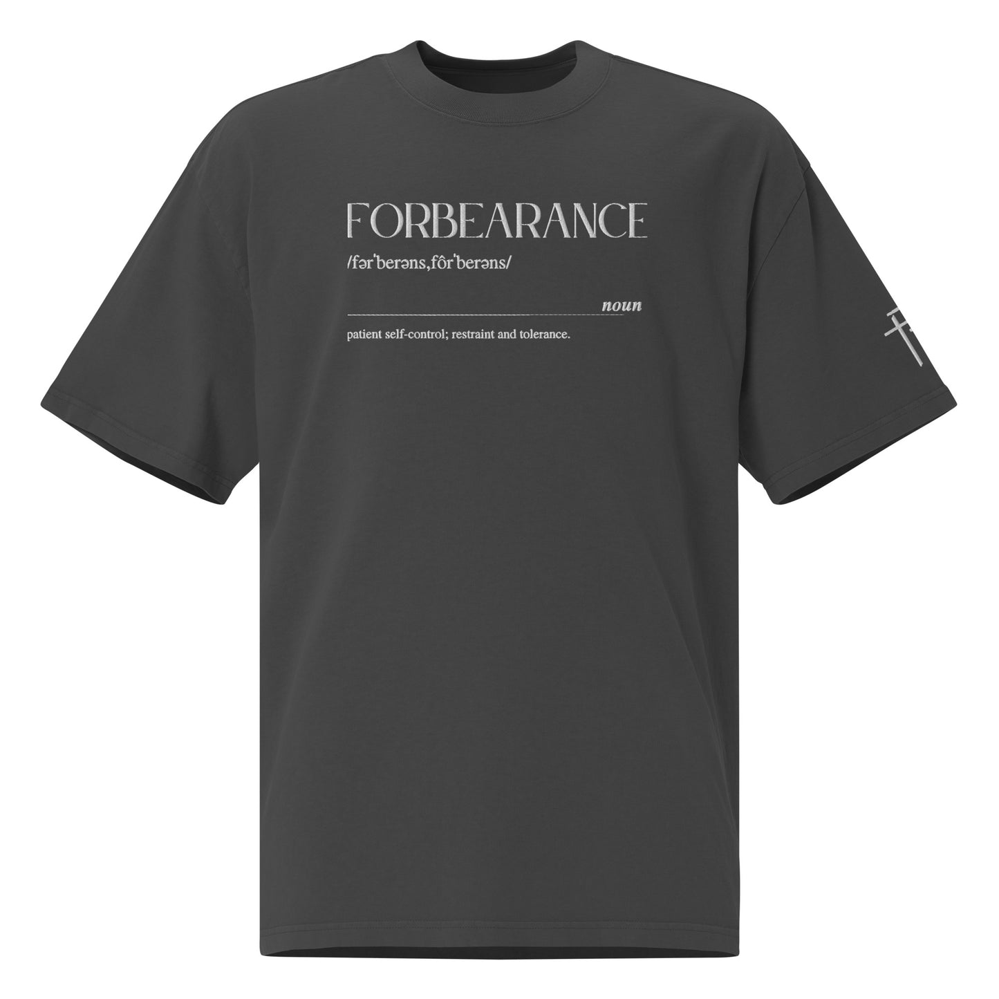 Forbearance basic oversized faded shirt