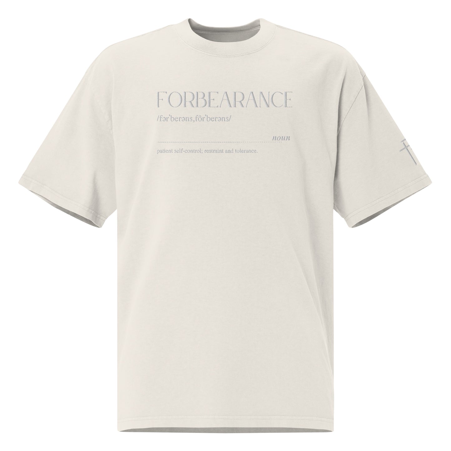 Forbearance basic oversized faded shirt